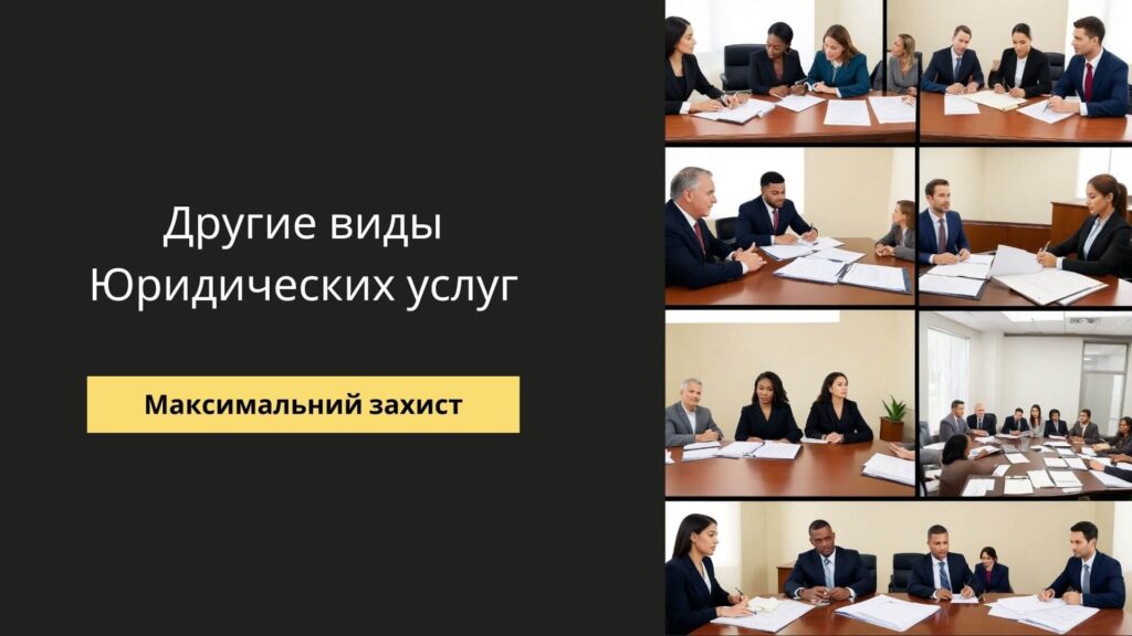 Другие виды Юридических услуг