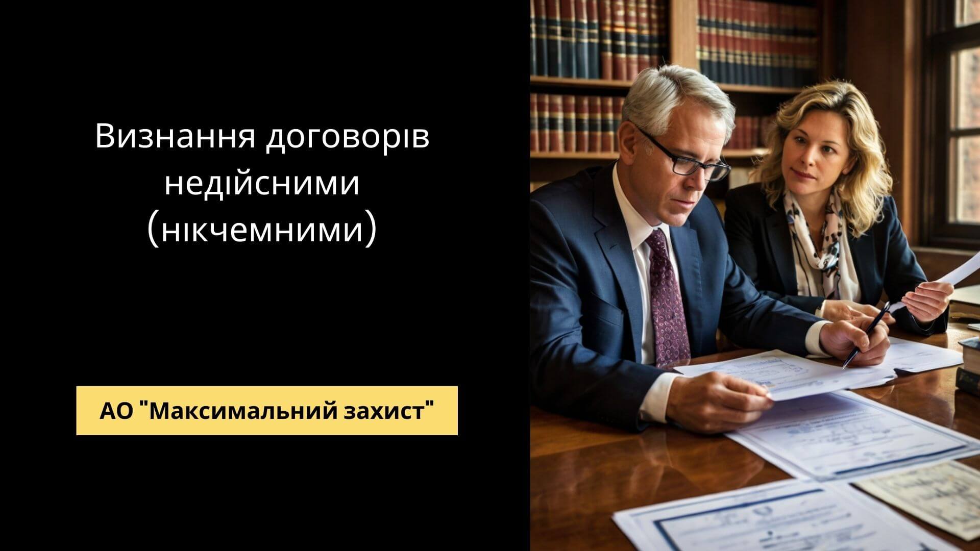 визнання договорів недійсними