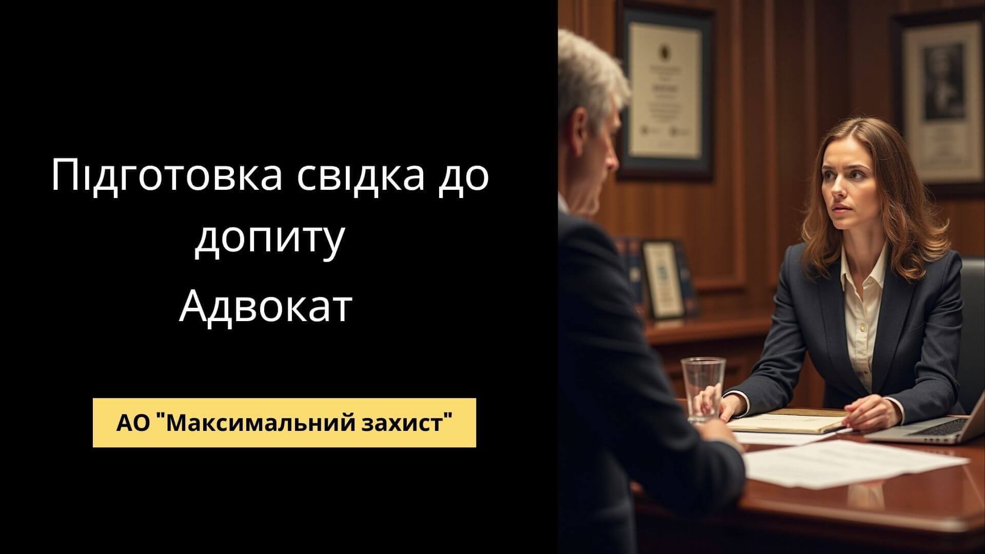 підготовка свідка до допиту