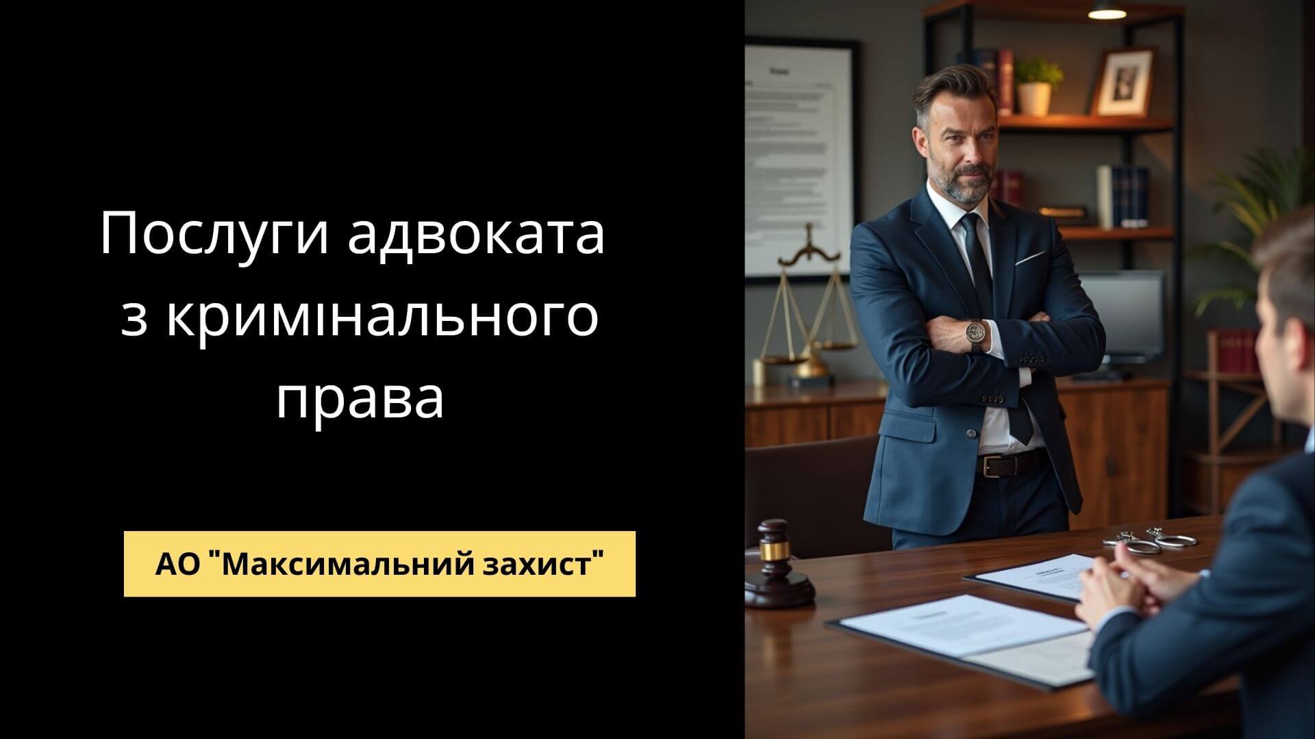 Послуги адвоката з кримінального права