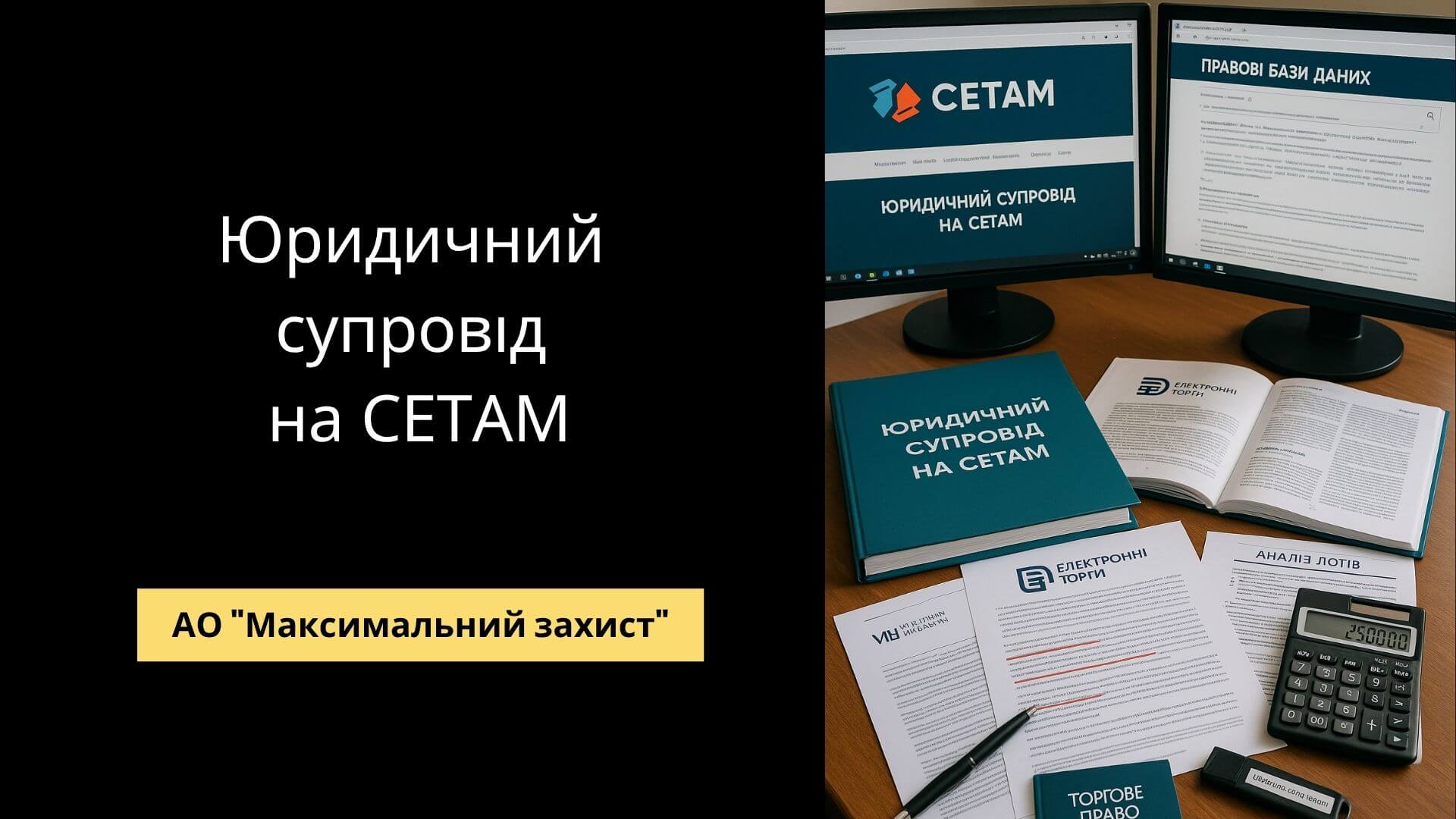 Правовий супровід участі в електронних торгах СЕТАМ