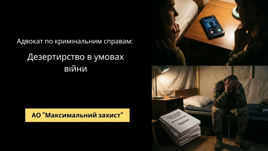 Адвокат у справі про дезертирство - захист в умовах воєнного стану