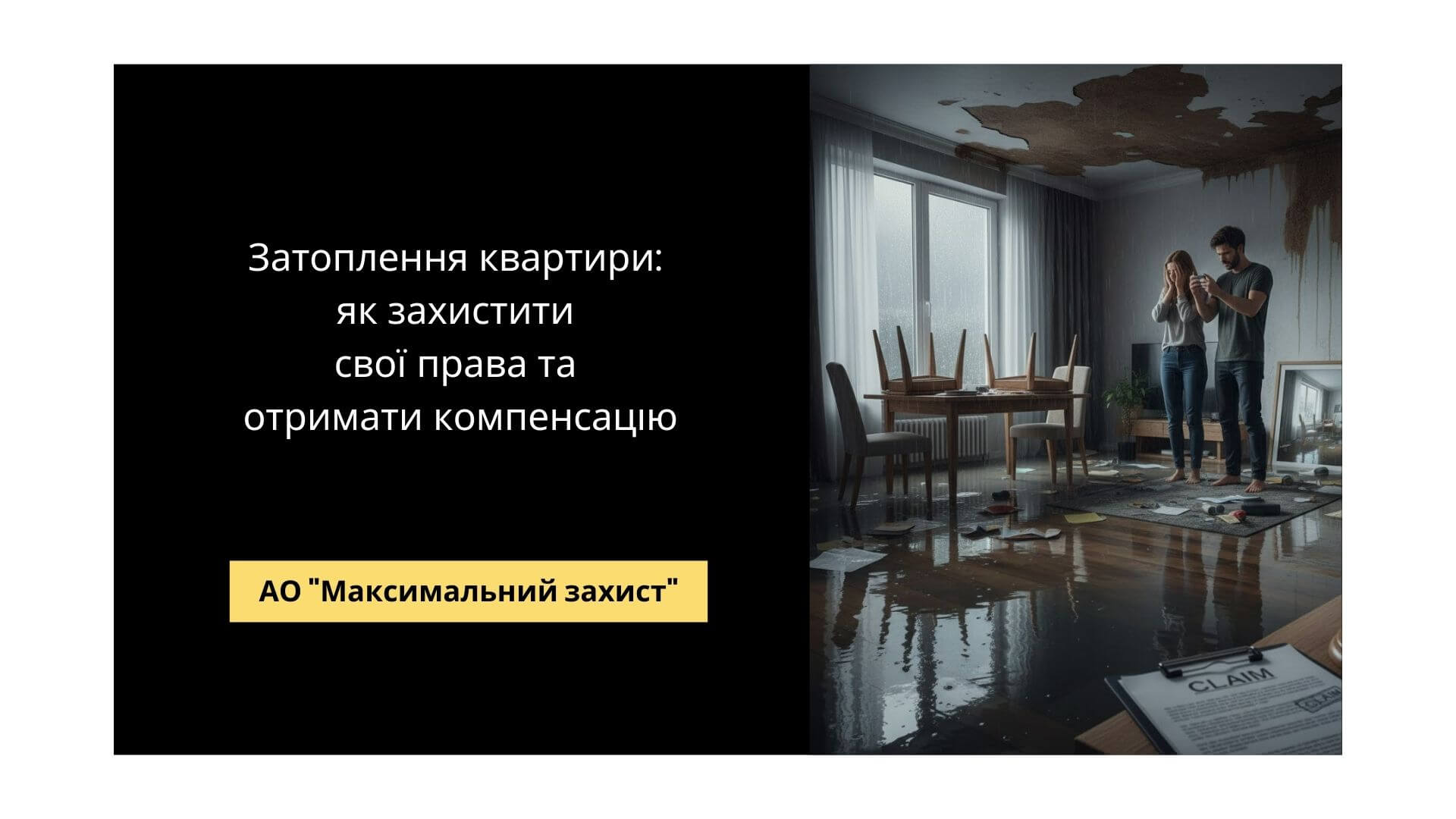 Адвокат у справі про затоплення квартири - відшкодування збитків