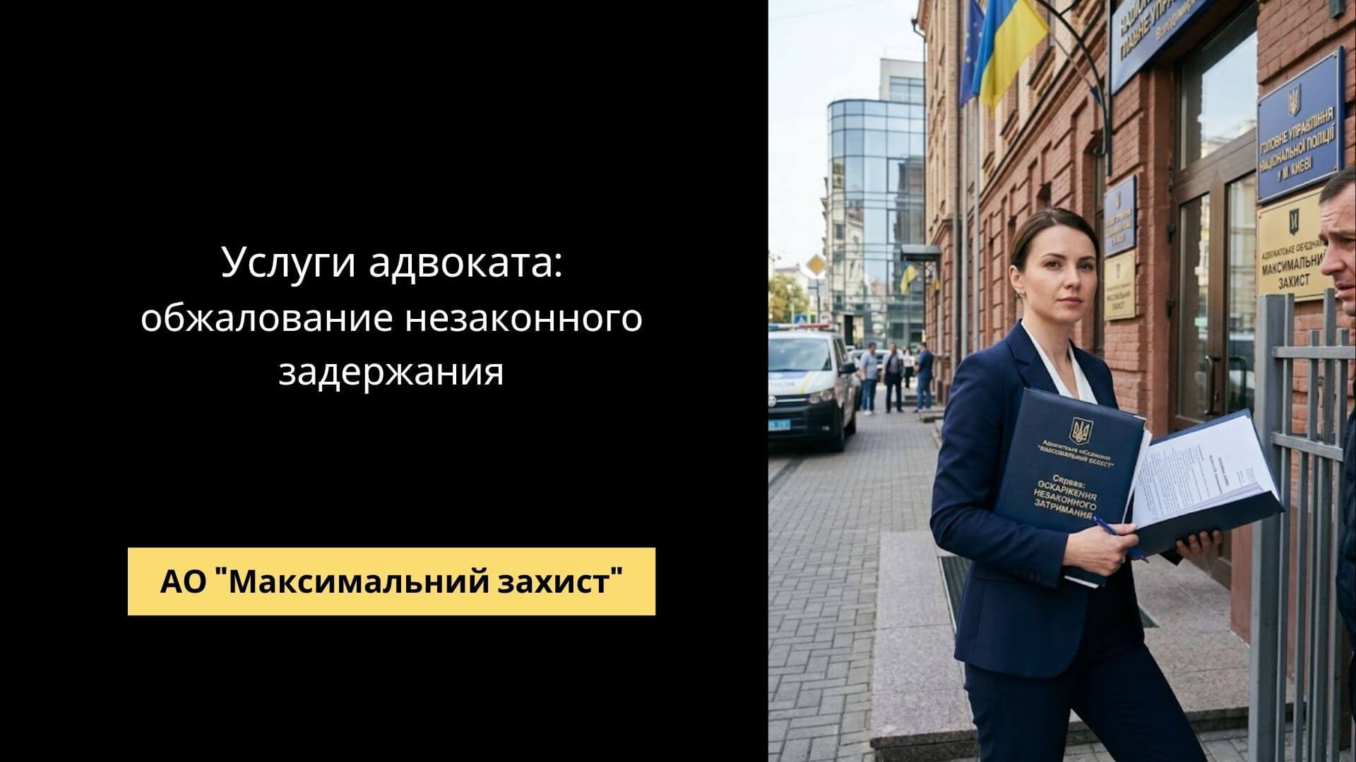 Оспаривание незаконного задержания – адвокат в Украине | АО «Максимальная защита»