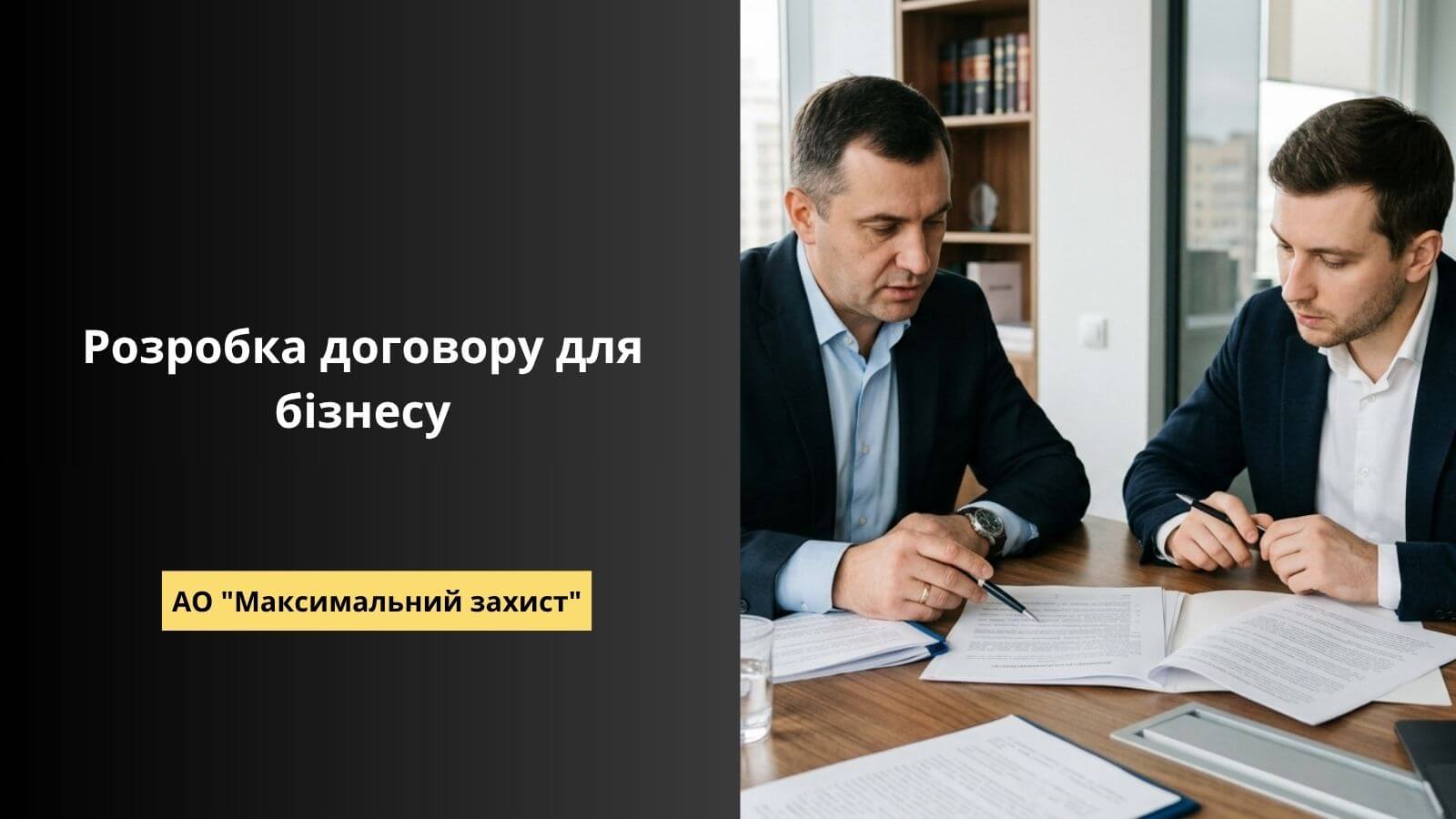 Юрист готує договір для компанії – розробка договору для бізнесу