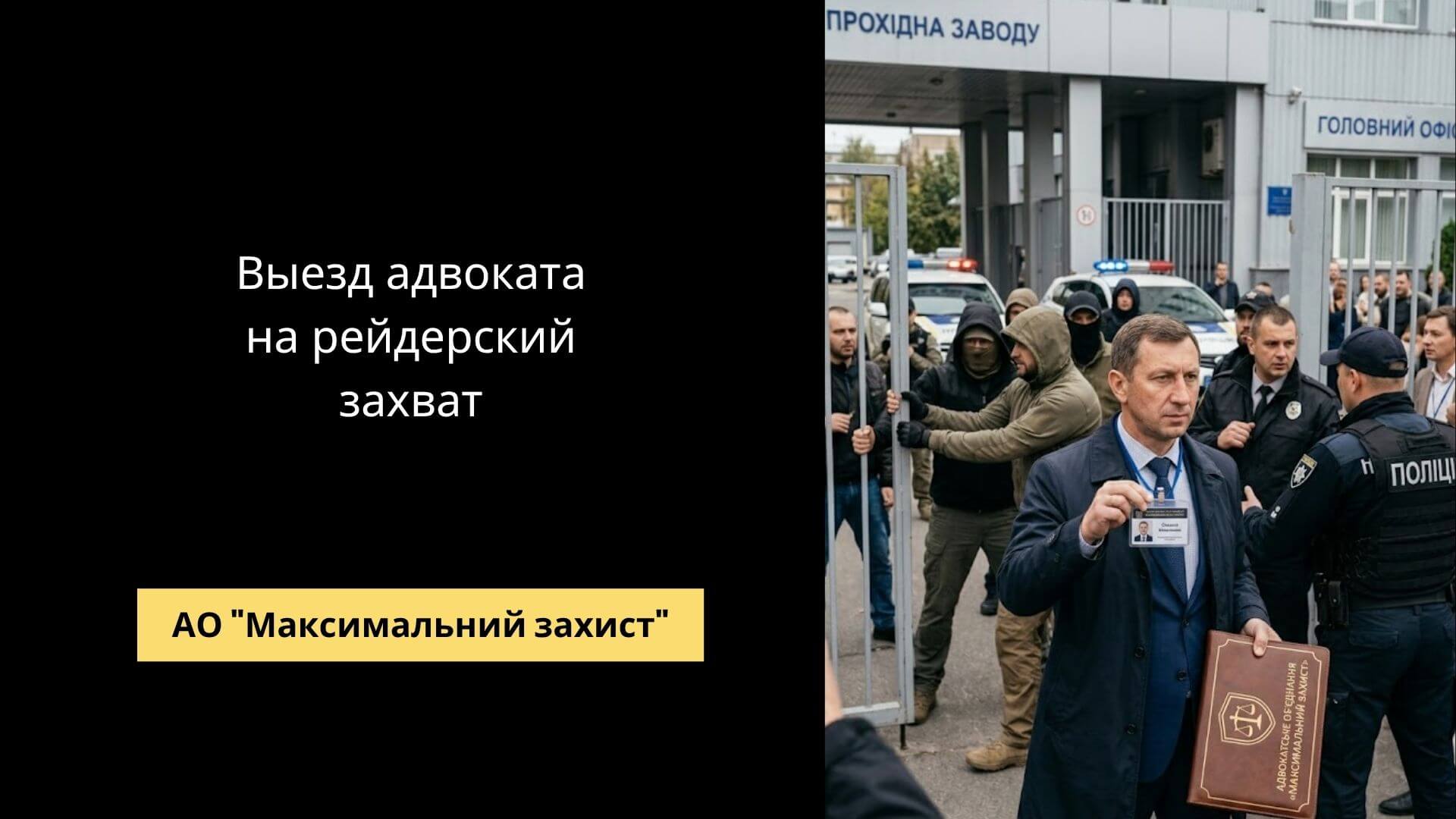 Адвокат прибыл на место конфликта – выезд адвоката на рейдерский захват