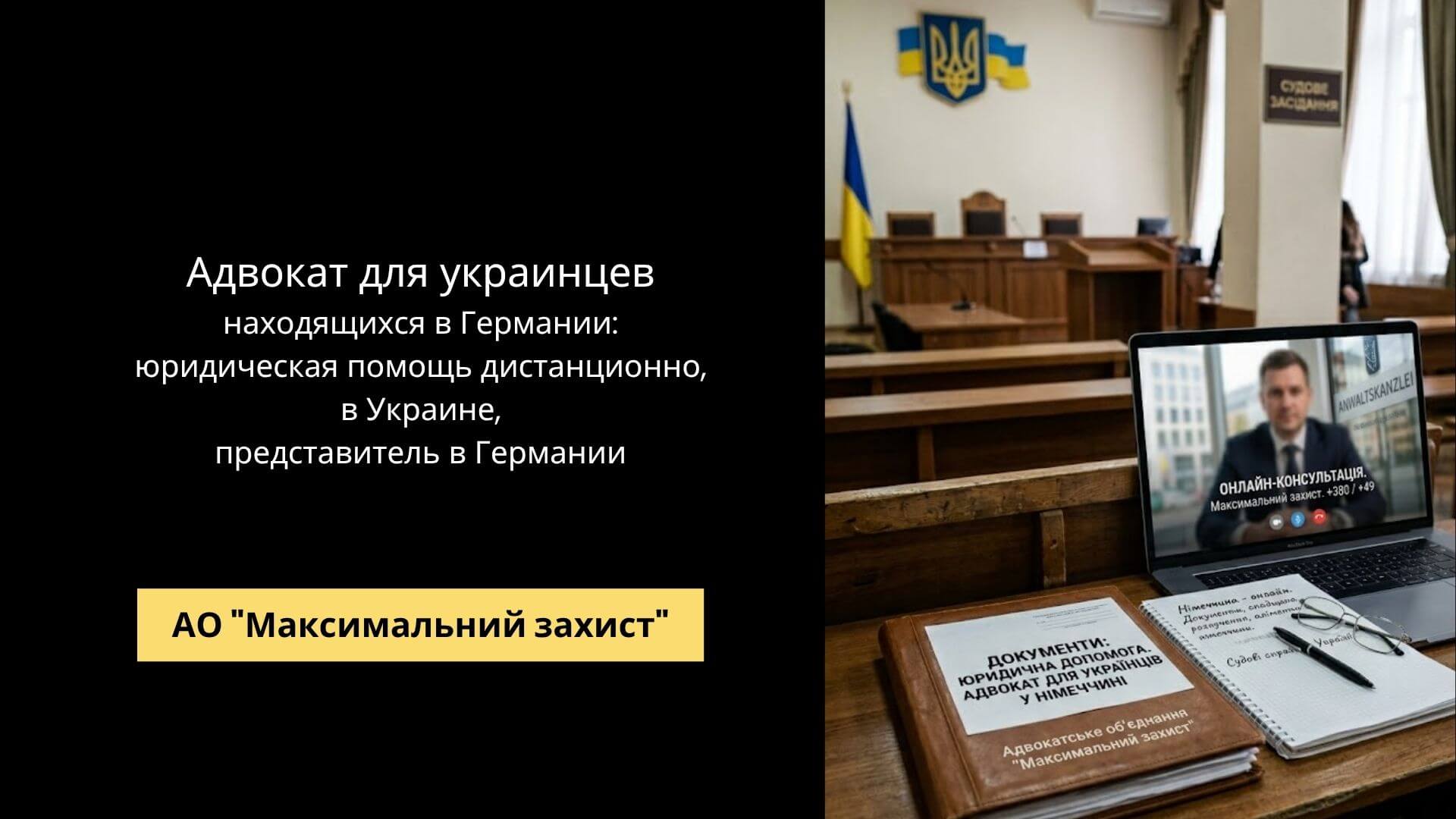Онлайн-консультация адвоката для украинцев в Германии – юридическая помощь дистанционно