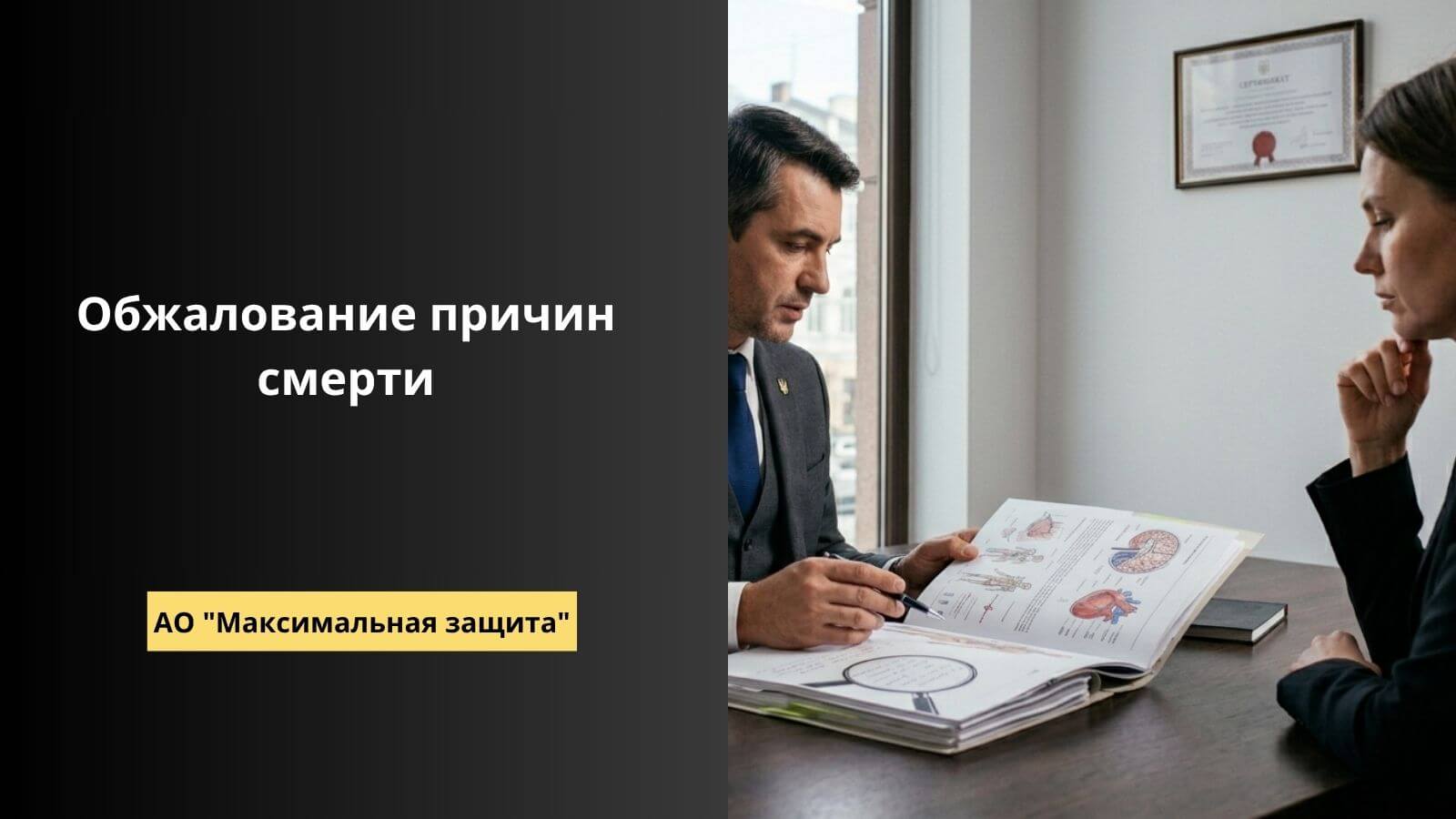 обжалование причин смерти