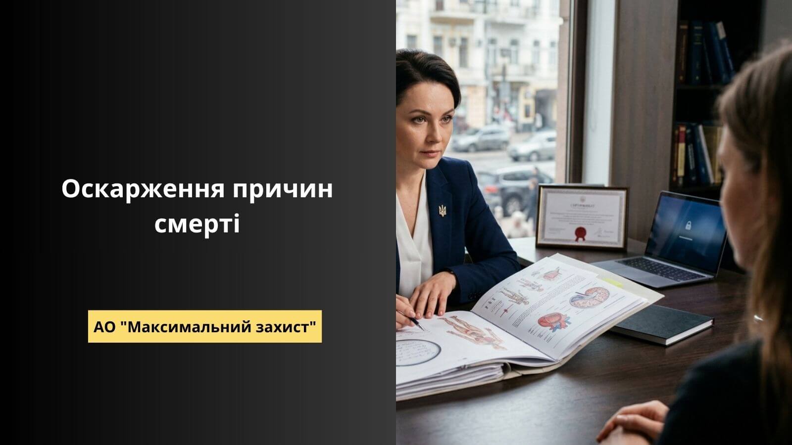 оскарження причин смерті | Адвокат вислуховує свого клієнта