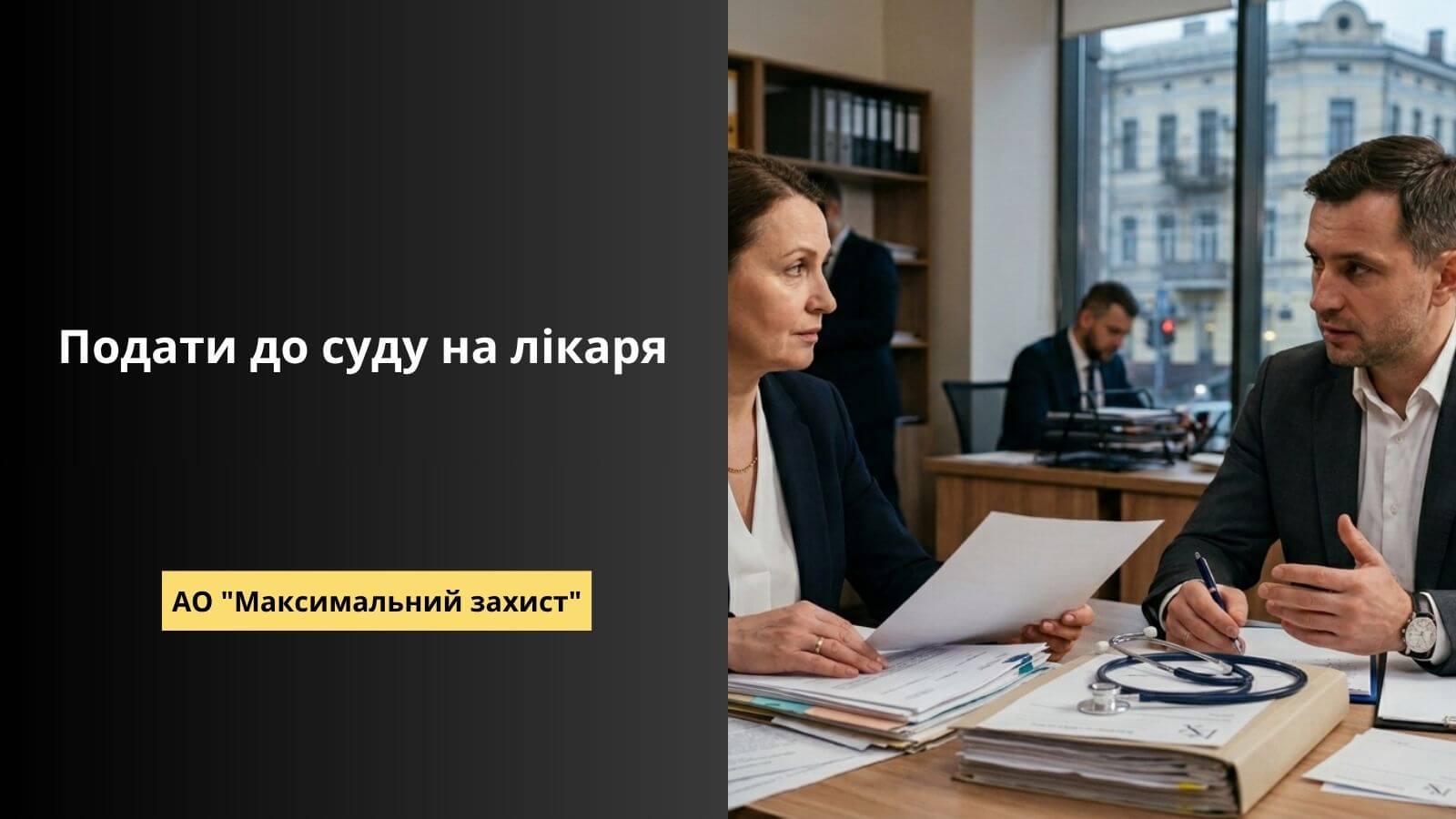 Подати до суду на лікаря