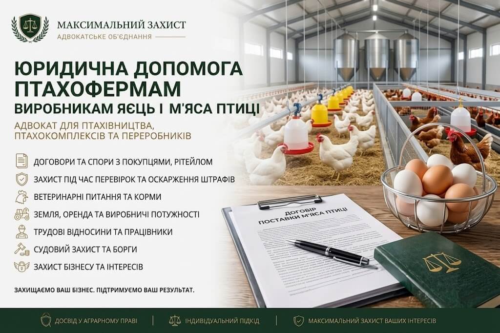 Адвокат консультує власника птахоферми – правовий супровід птахоферми