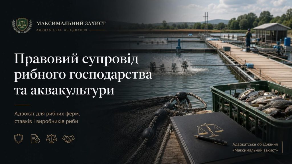 Правовий супровід рибного господарства та аквакультури – адвокат
