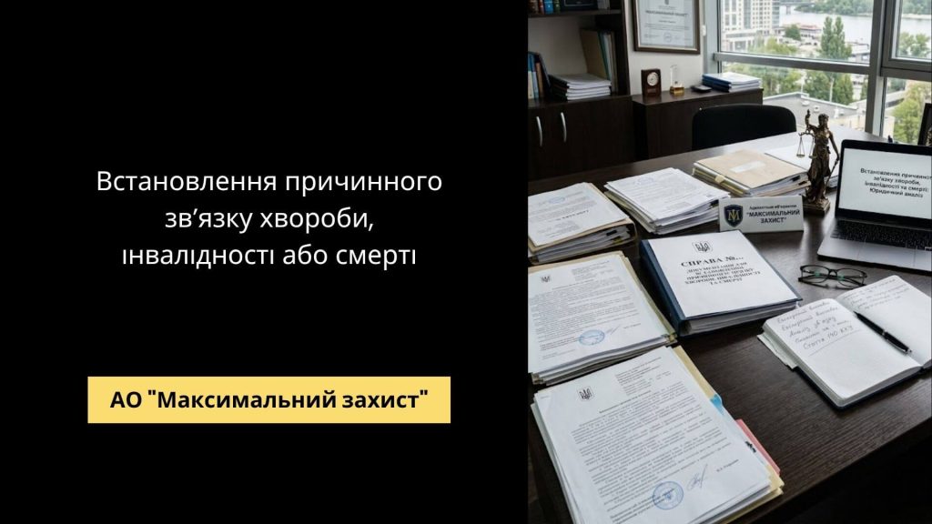 Юрист аналізує медичні документи – встановлення причинного зв’язку хвороби, інвалідності та смерті