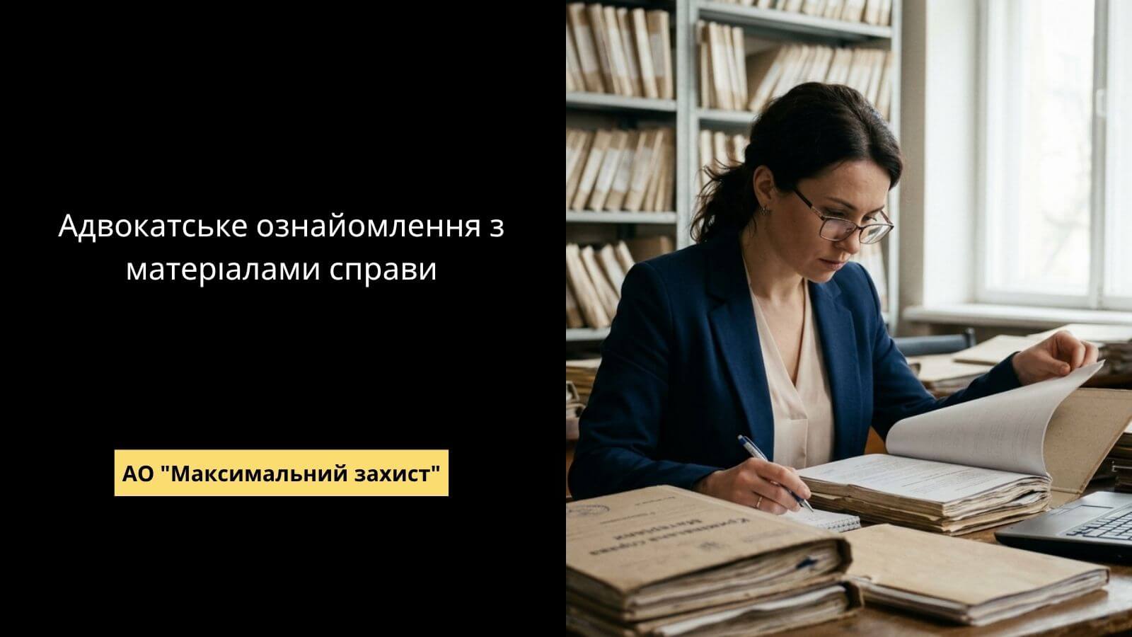 адвокатське ознайомлення з матеріалами справи