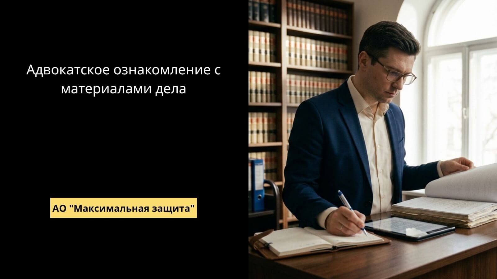 адвокатское ознакомление с материалами дела