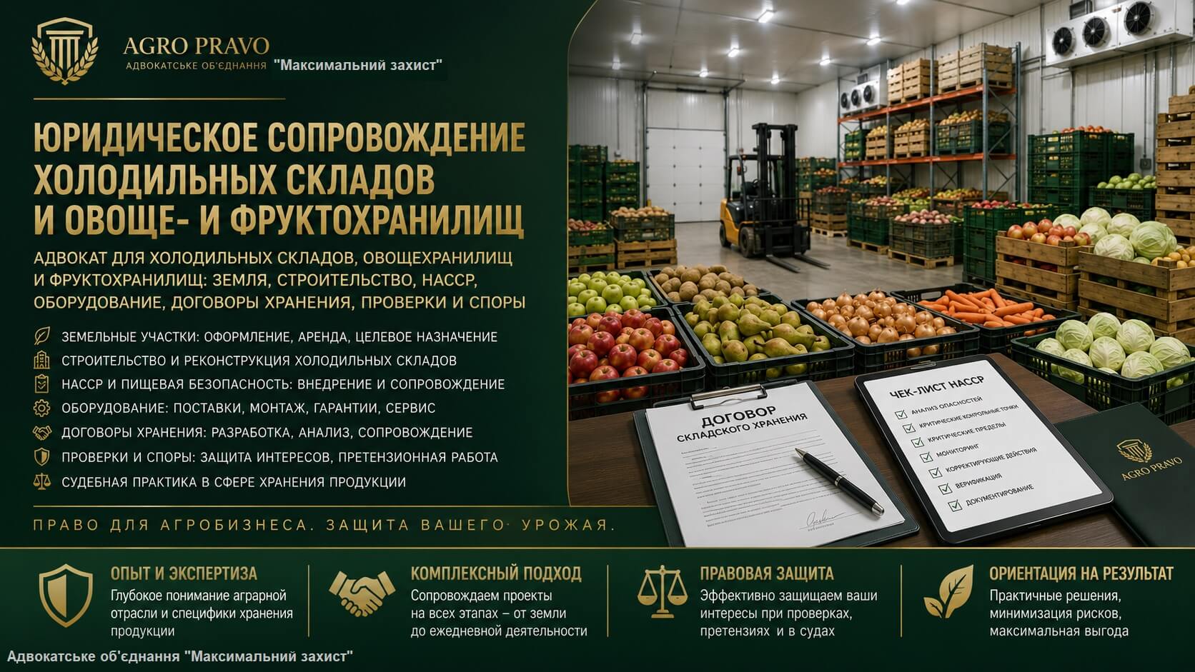 Юрист сопровождает деятельность холодильного склада – юридическое сопровождение холодильных складов и овоще- и фруктохранилищ