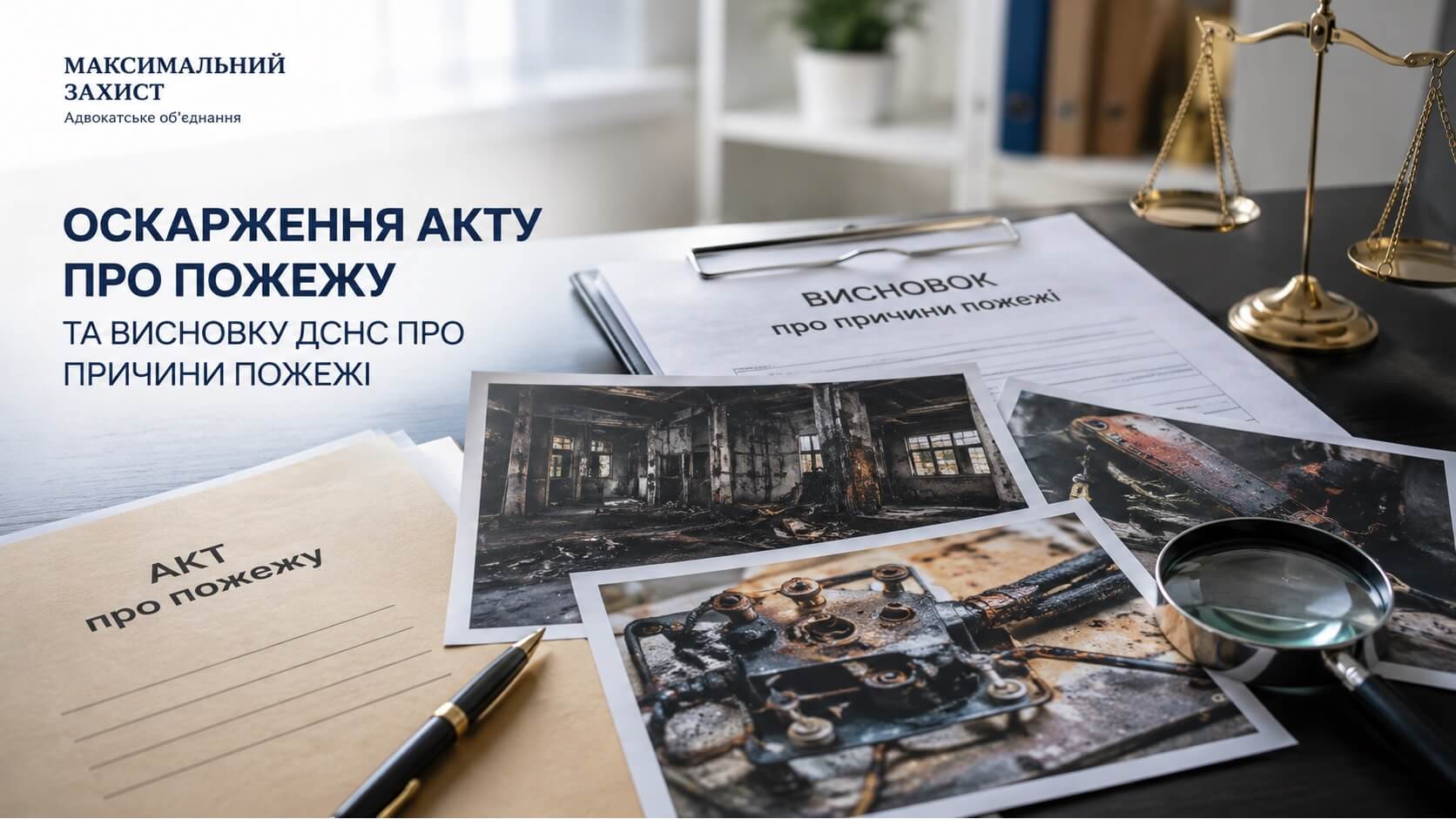 Документи та фото після пожежі – оскарження висновку ДСНС
