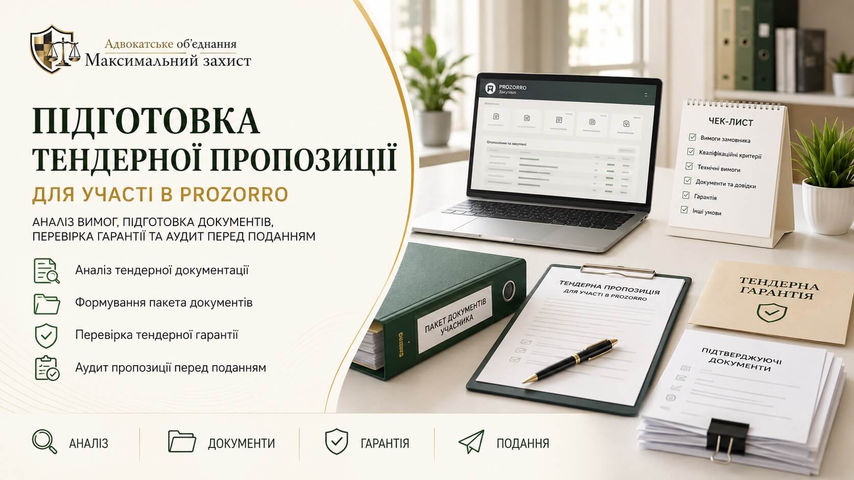 Документи учасника закупівлі – підготовка тендерної пропозиції Prozorro