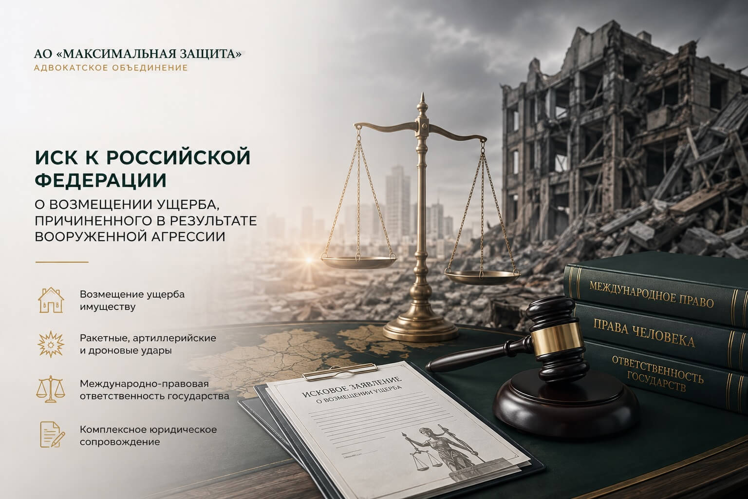Иск к РФ за разрушенное имущество: возмещение ущерба от войны