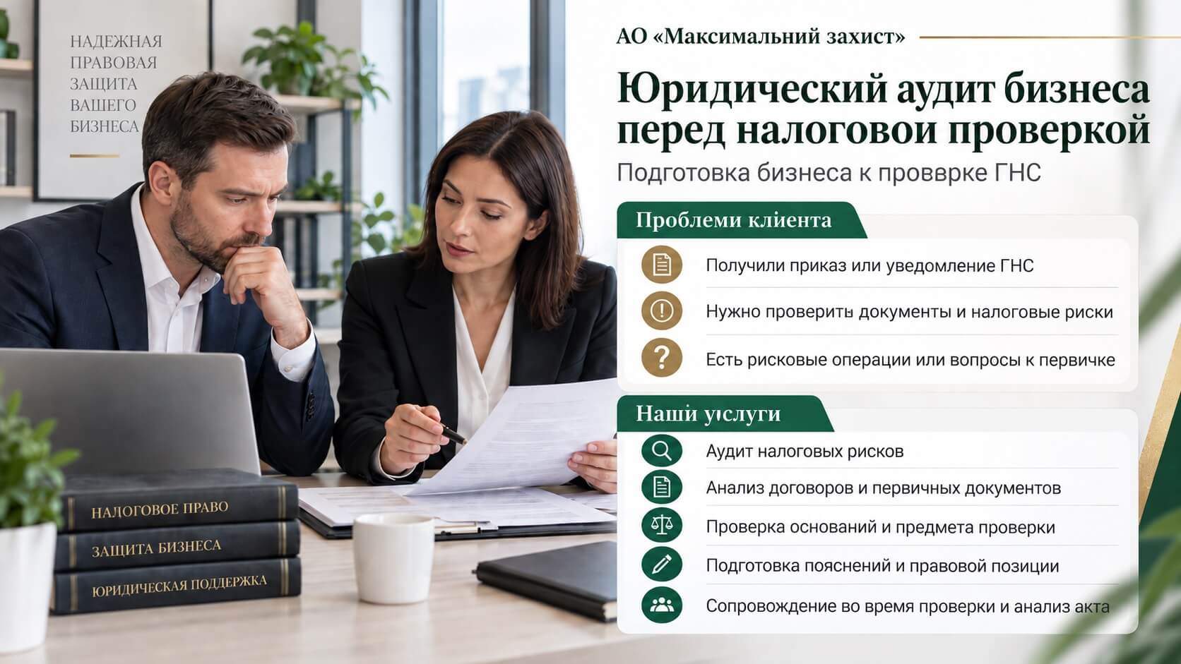 Юридический аудит бизнеса перед налоговой проверкой